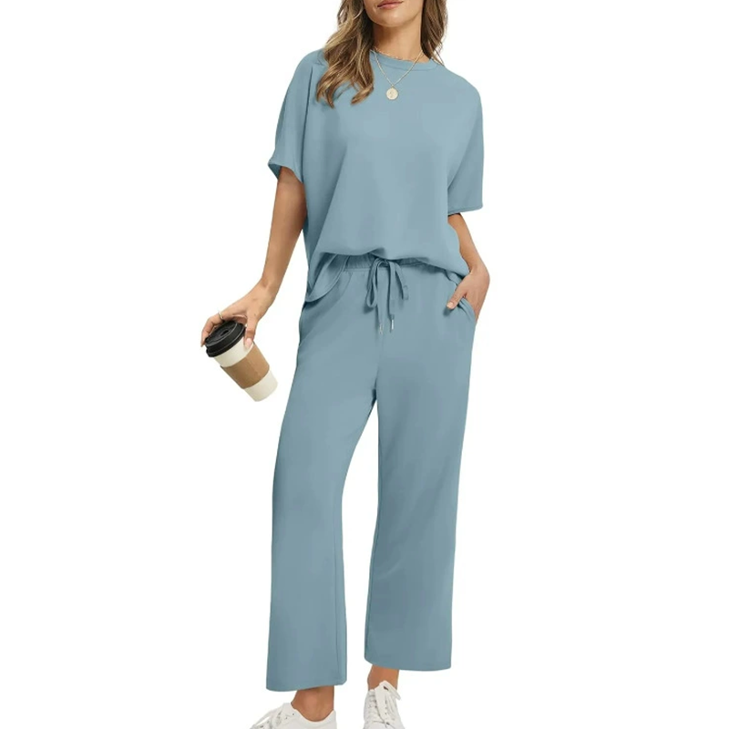 VANESSA | COMPLETO TOP E PANTALONE A COSTE RILASSATO