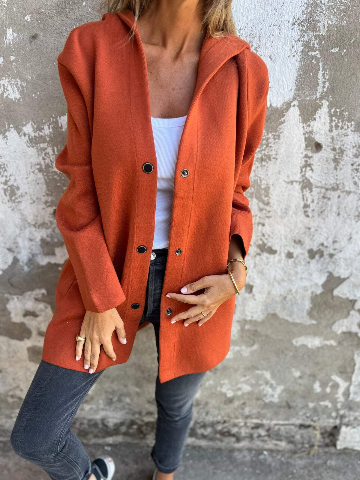 LAURA | GIACCA COSY CON BOTTONI