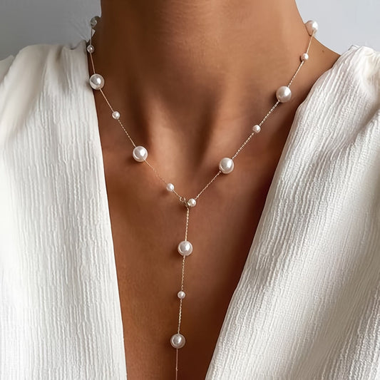 CELESTE | COLLANA ELEGANTE CON PERLA CIELO