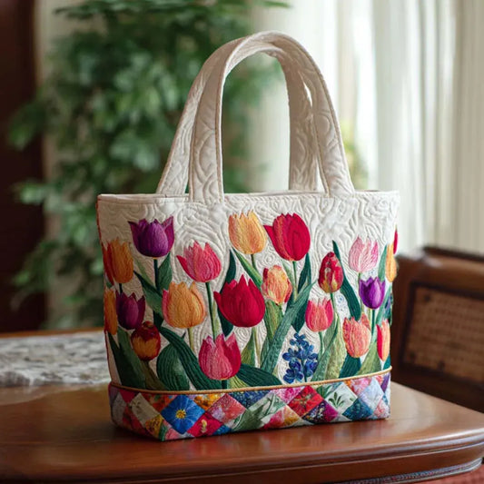 LILY | BORSA IMBOTTITA CON TULIPANI