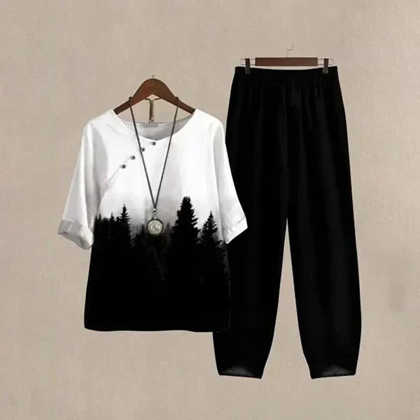 GWENDOLYN | COMPLETO CAMICIA E PANTALONE COMFORTABLE CHIC