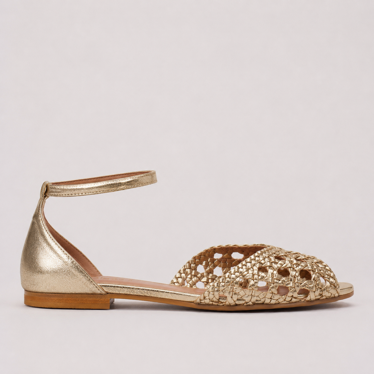 ISADORA | SANDALI INTRECCIATI ORO