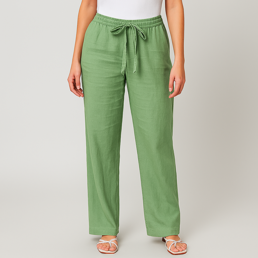 LORRAINE | PANTALONI ESSENZIALI CON CINTURA IN TESSUTO