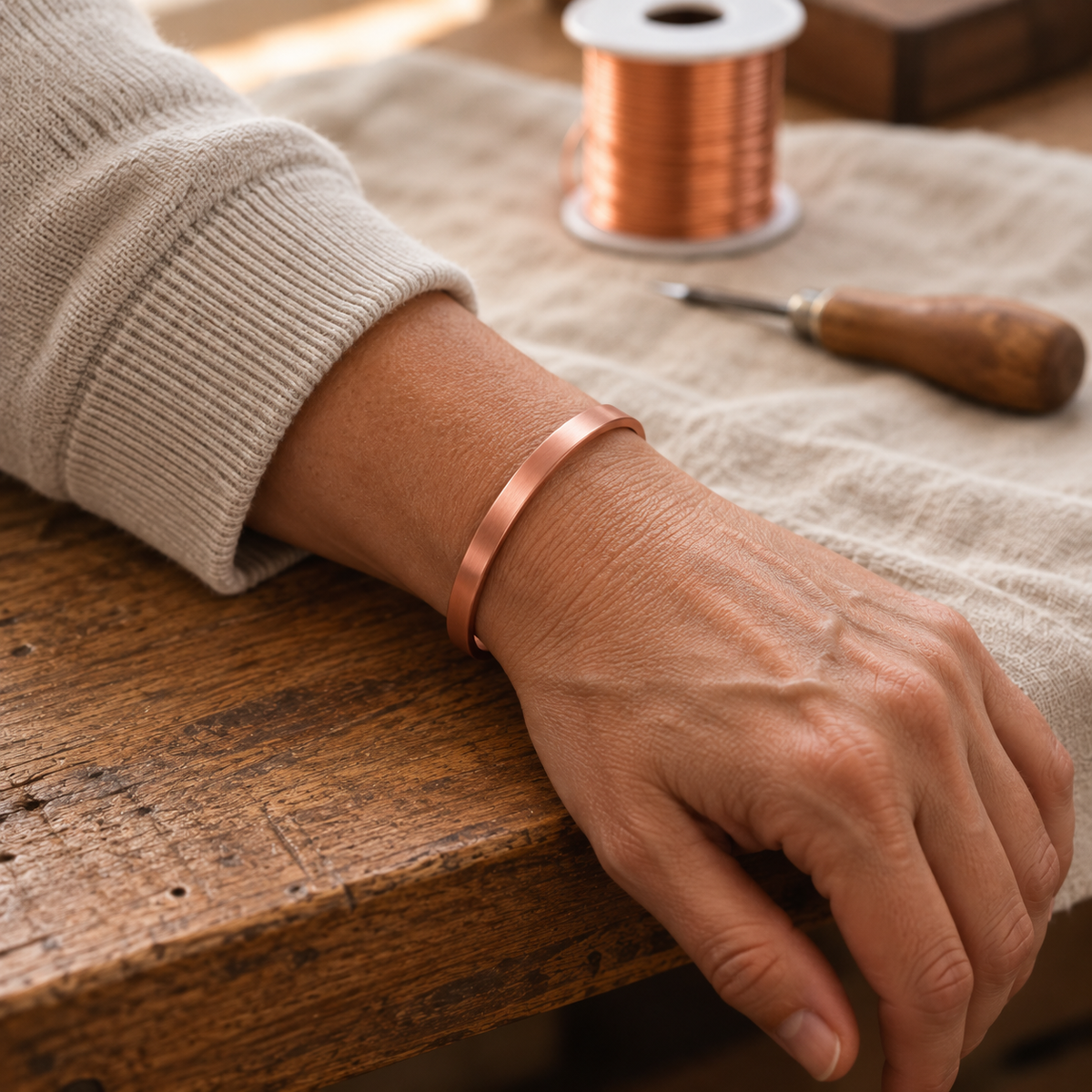 GRACE | BRACCIALE IN RAME SLEEK