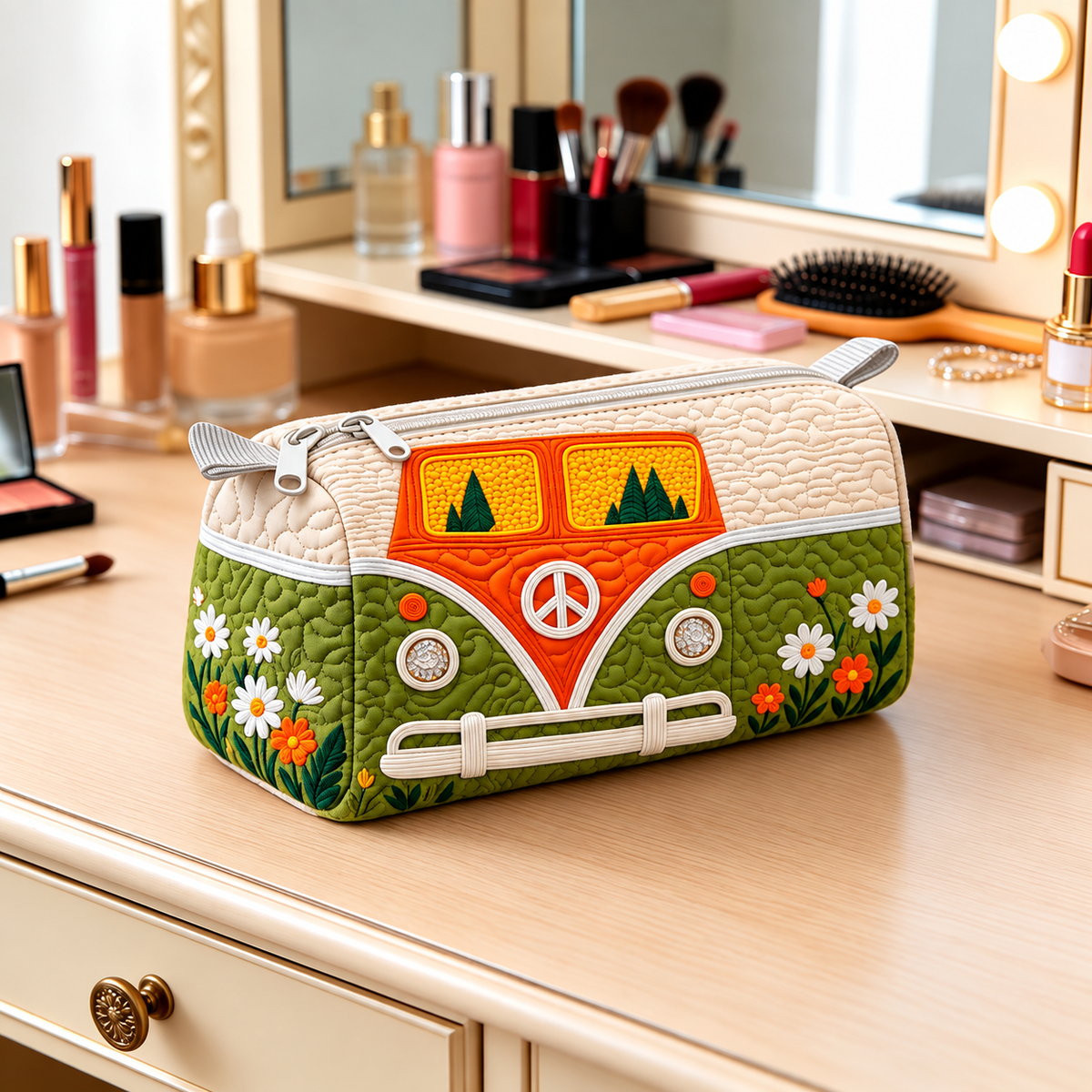 FLORAVAN | BEAUTY CASE RETRÒ A TEMA FLOREALE