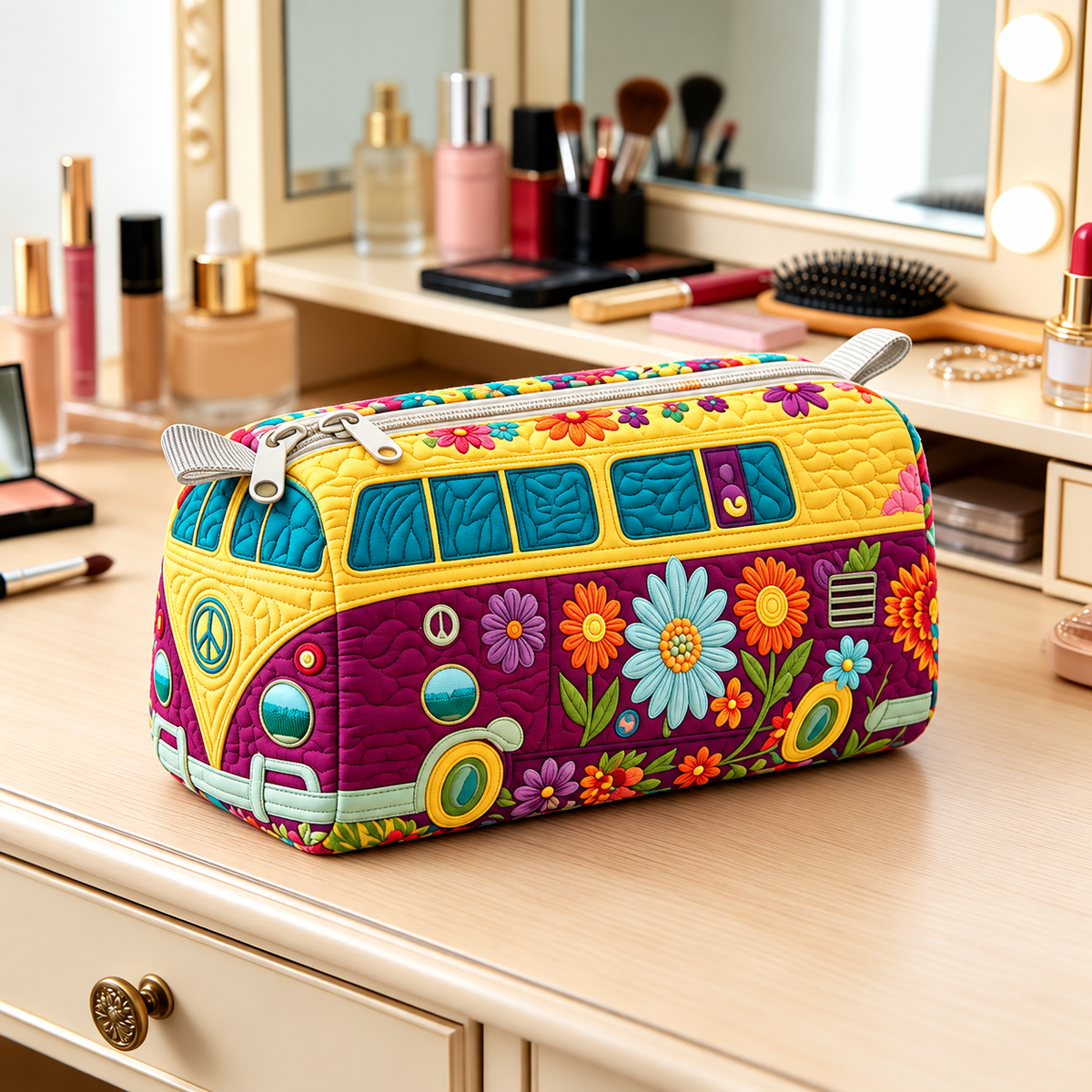BLOOMRIDE | BORSINA COSMETICA BOHO FLOREALE DA CAMPER