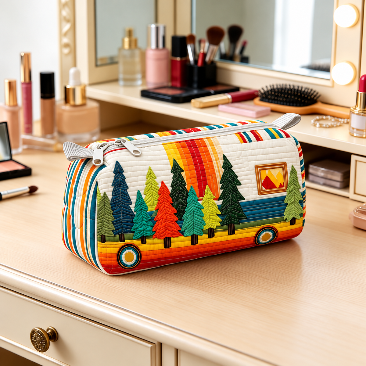 PINETRAIL | BEAUTY CASE RETRÒ A TEMA BOSCO