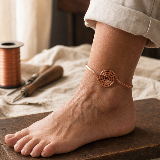 MAYA | CAVIGLIERA A SPIRALE IN RAME