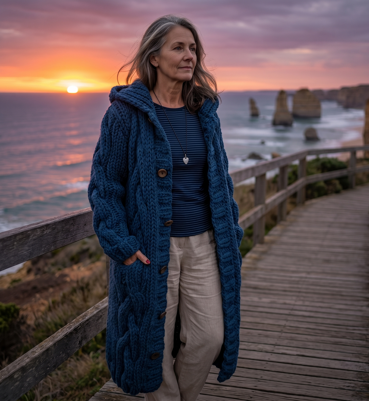SERAFINA | CAPPOTTO ELEGANTE A TRECCE