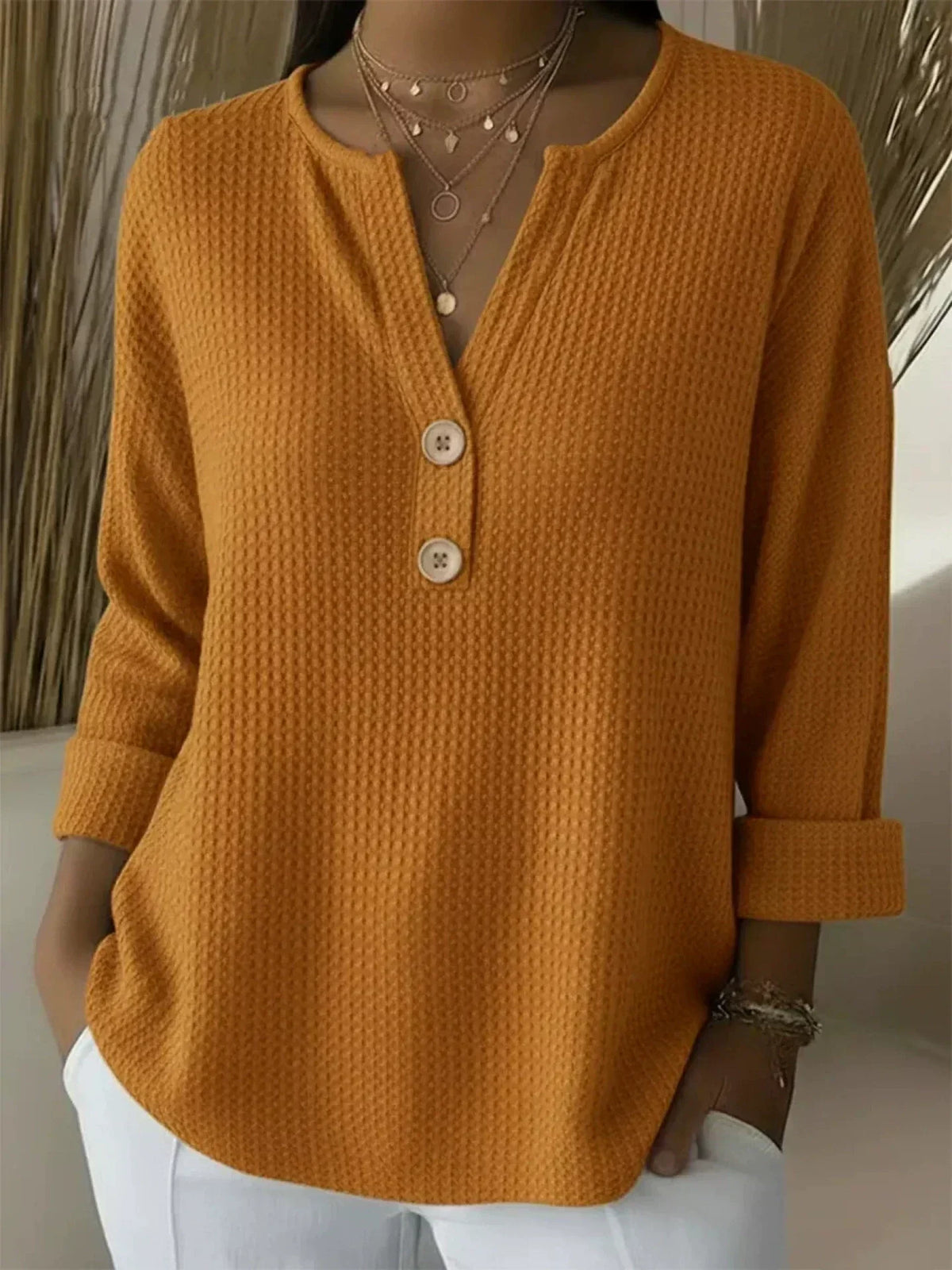 LUCINDA | TOP CON BOTTONI HENLEY