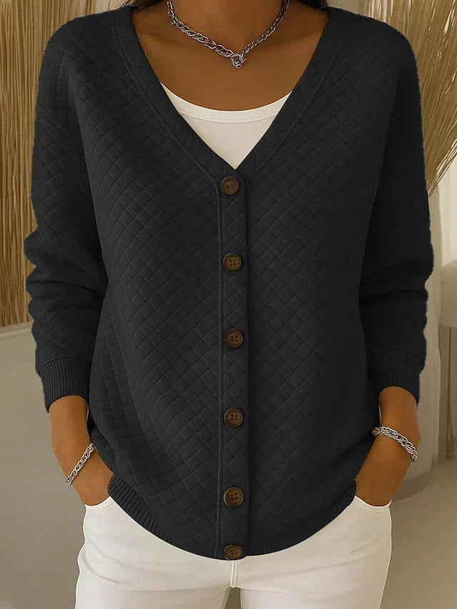 LAVERNE | CARDIGAN TRAPUNTATO CON BOTTONI SUL DAVANTI
