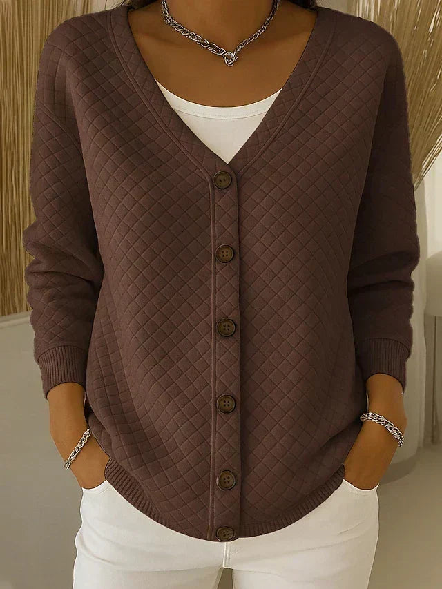 LAVERNE | CARDIGAN TRAPUNTATO CON BOTTONI SUL DAVANTI