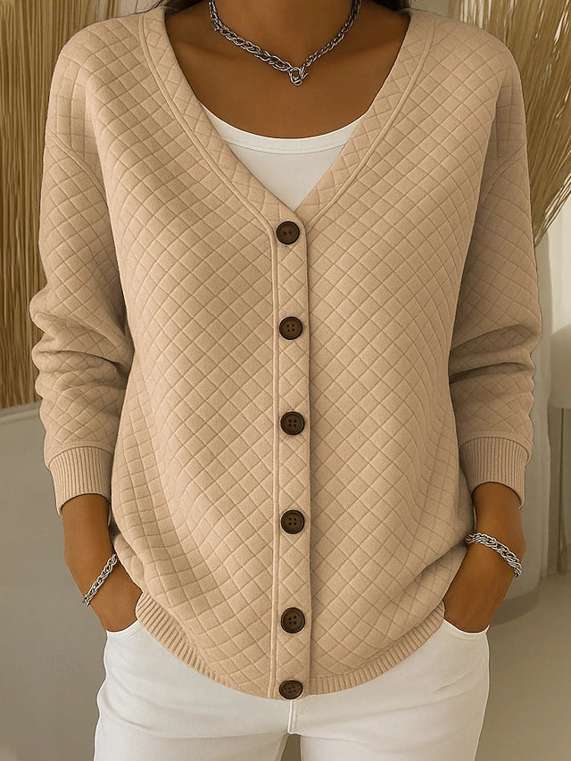 LAVERNE | CARDIGAN TRAPUNTATO CON BOTTONI SUL DAVANTI