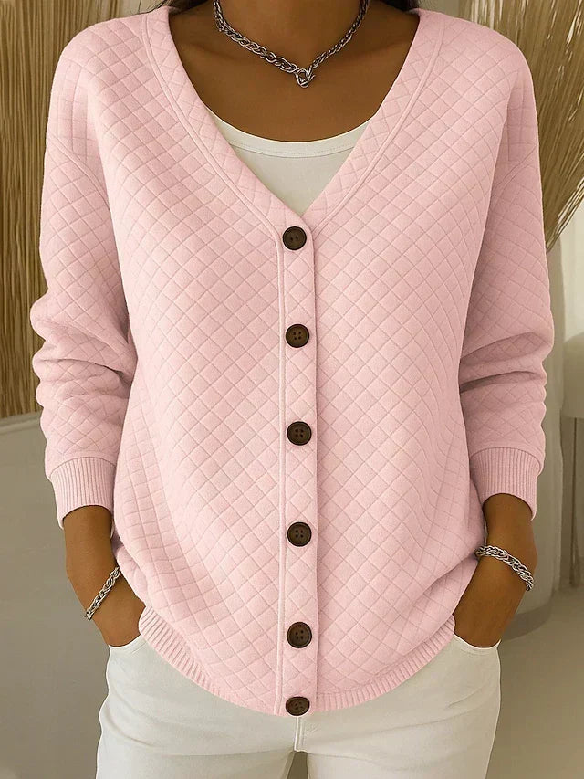 LAVERNE | CARDIGAN TRAPUNTATO CON BOTTONI SUL DAVANTI