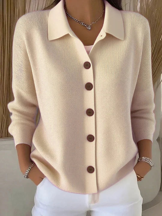JOSEPHINE | CARDIGAN CON COLLO E BOTTONI FRONTALI