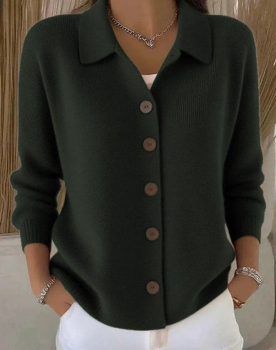 JOSEPHINE | CARDIGAN CON COLLO E BOTTONI FRONTALI