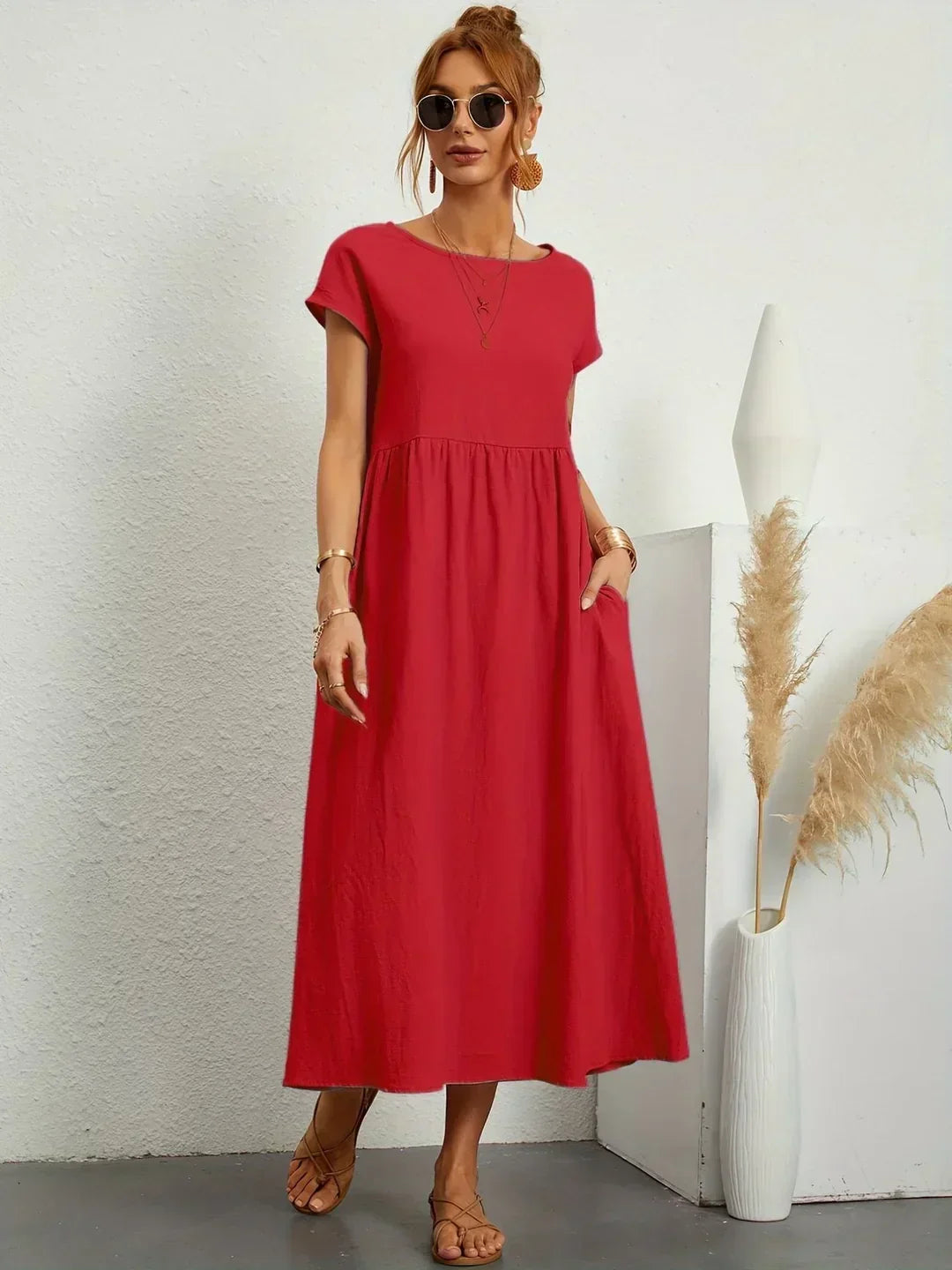 MAXINE | ABITO MIDI FLUIDO ELEGANTE E SENZA TEMPO