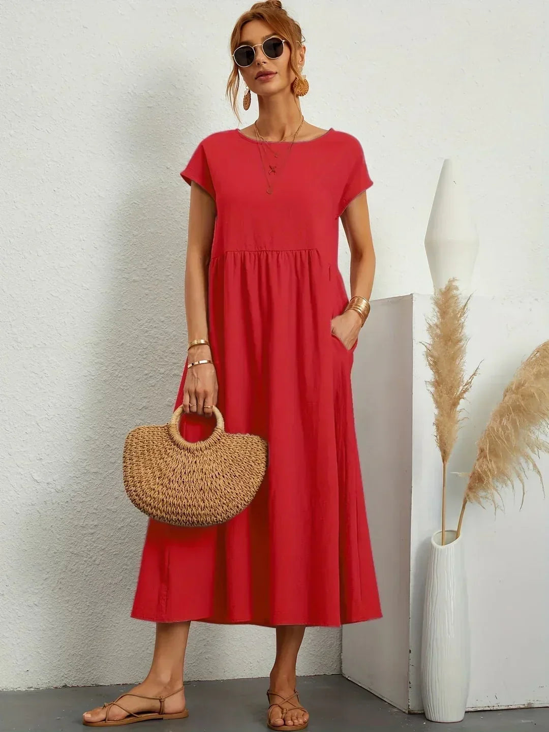 MAXINE | ABITO MIDI FLUIDO ELEGANTE E SENZA TEMPO