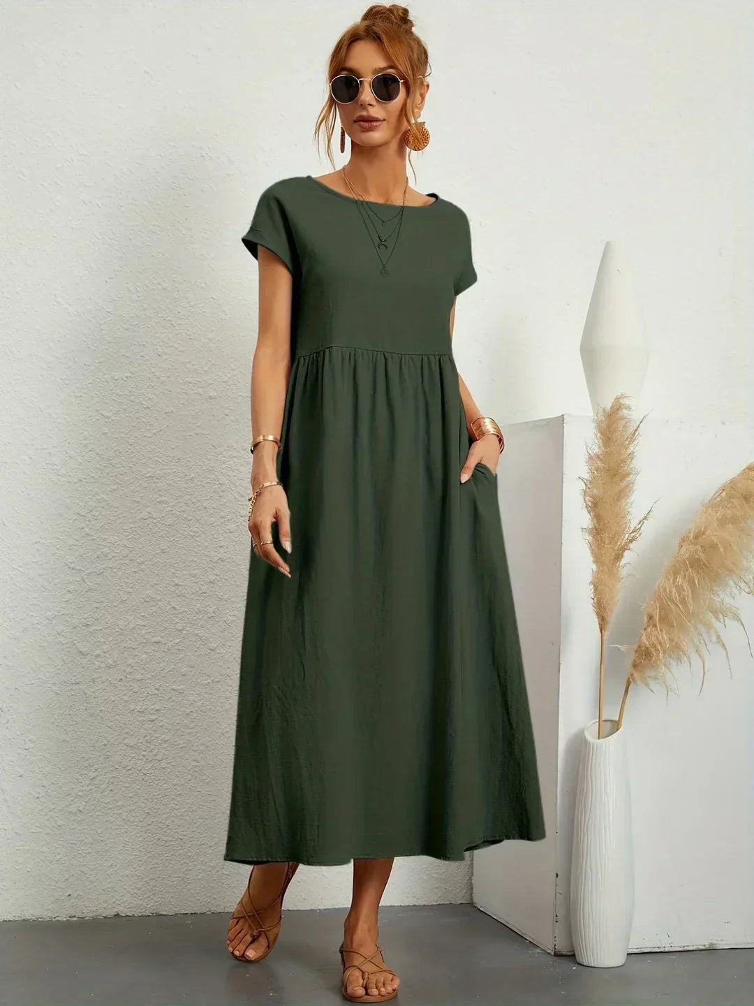 MAXINE | ABITO MIDI FLUIDO ELEGANTE E SENZA TEMPO