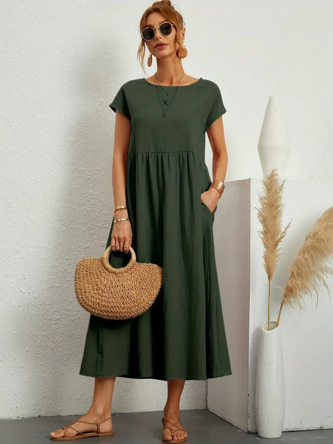 MAXINE | ABITO MIDI FLUIDO ELEGANTE E SENZA TEMPO