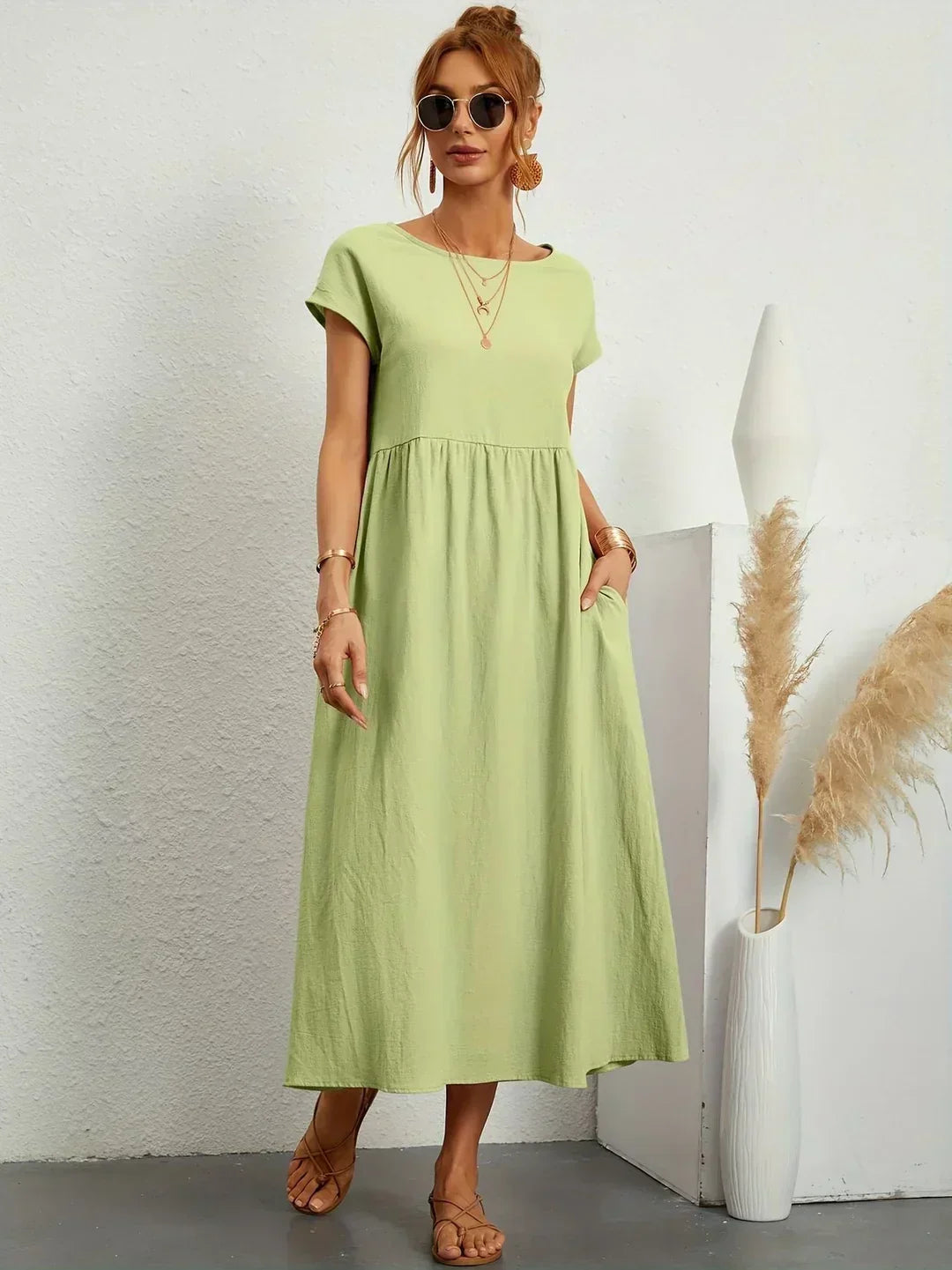 MAXINE | ABITO MIDI FLUIDO ELEGANTE E SENZA TEMPO