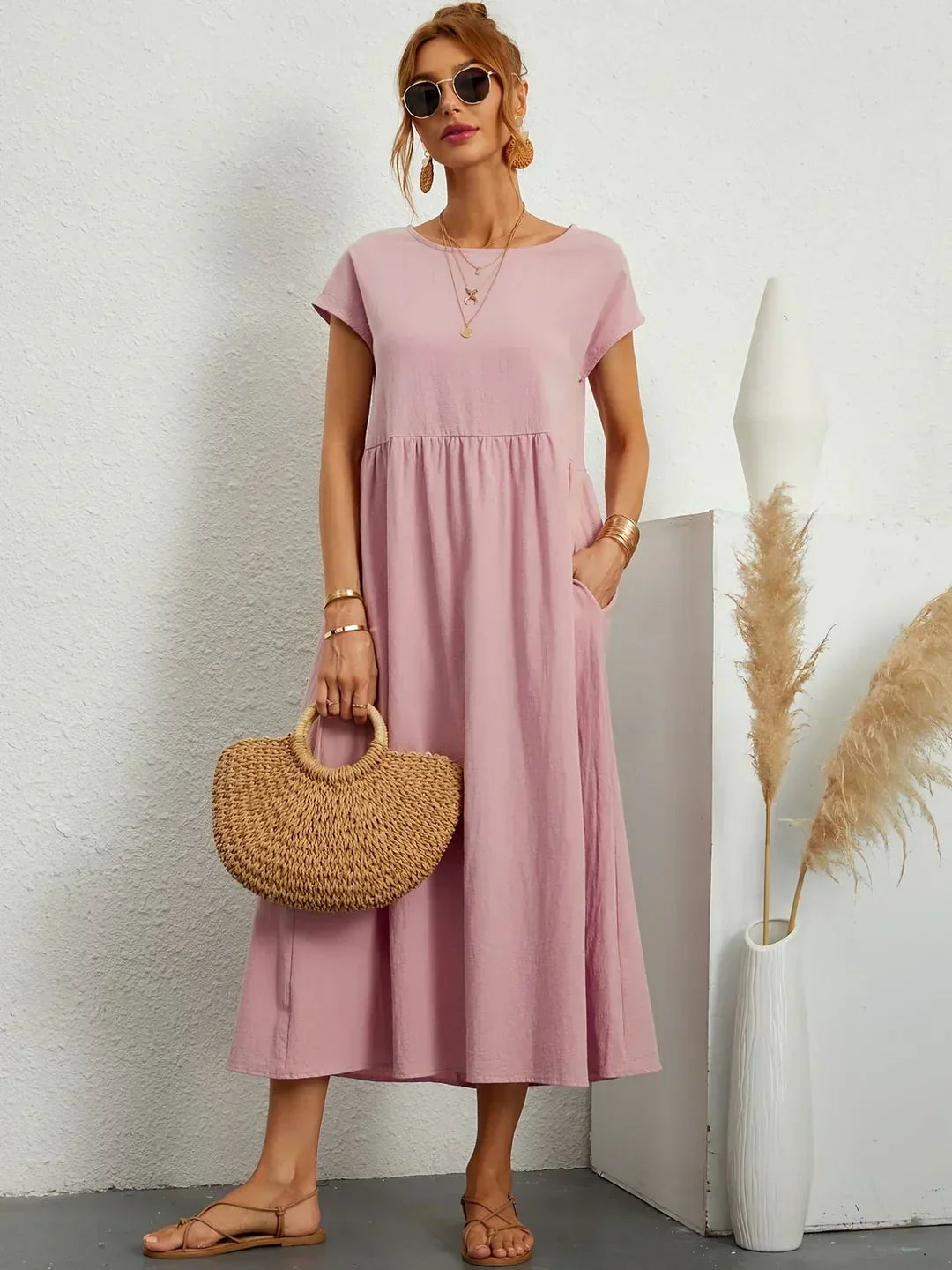 MAXINE | ABITO MIDI FLUIDO ELEGANTE E SENZA TEMPO