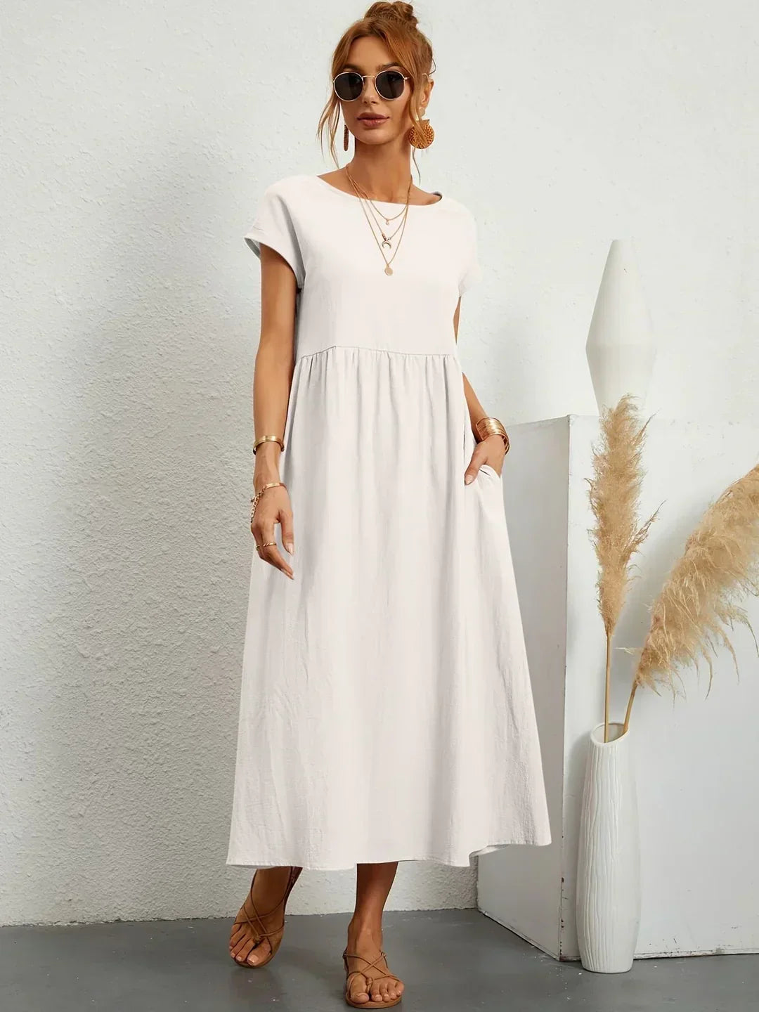 MAXINE | ABITO MIDI FLUIDO ELEGANTE E SENZA TEMPO