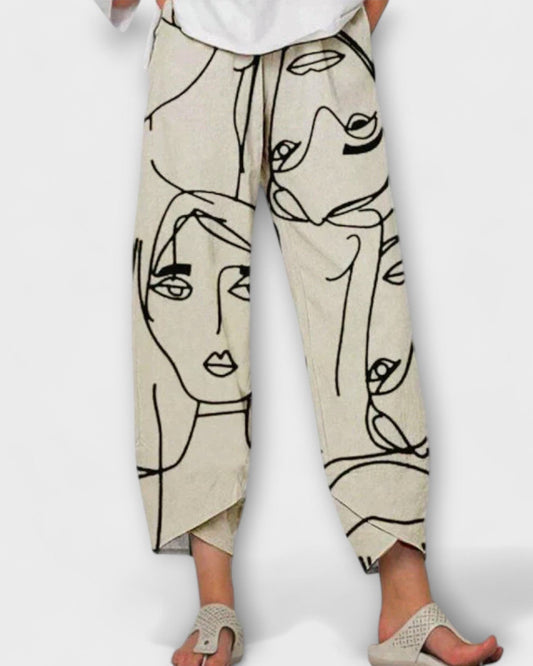 LYNETTE | PANTALONI CON MOTIVO CREATIVO