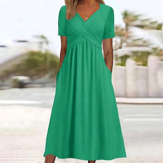IMOGEN | ABITO MIDI ELEGANTE LINEA A