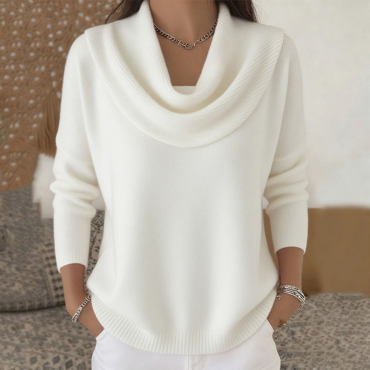 JULIETTE | MAGLIONE CON COLLO AD ANELLO