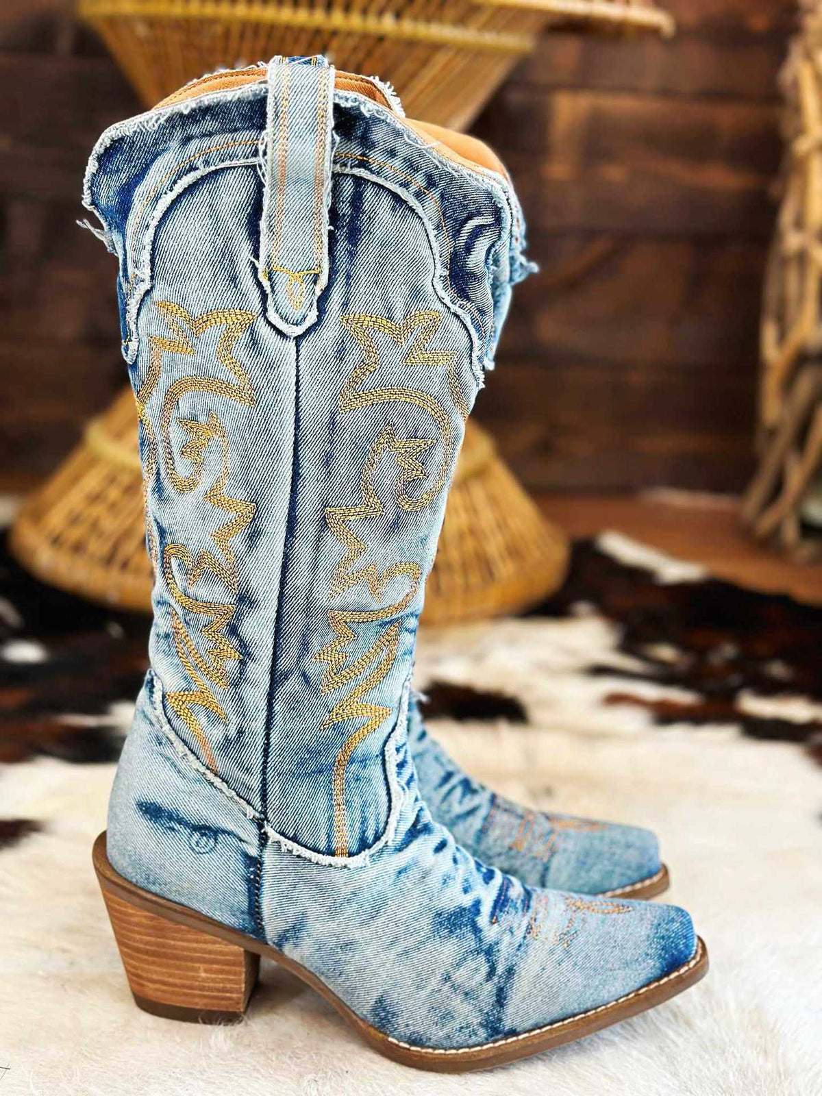 ELOISE | STIVALI TEXANI IN DENIM