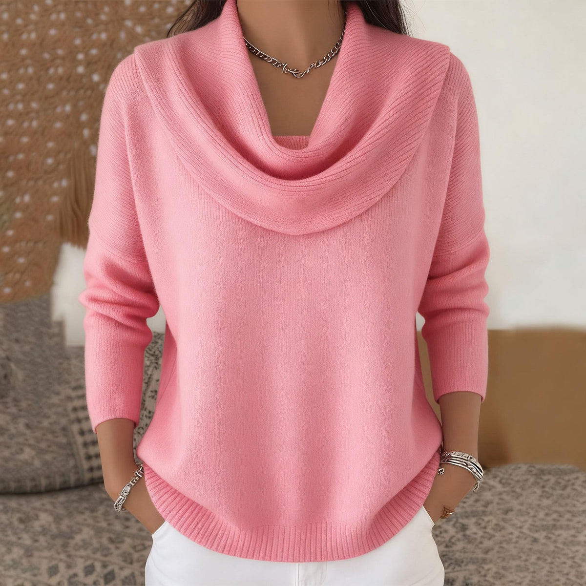 JULIETTE | MAGLIONE CON COLLO AD ANELLO