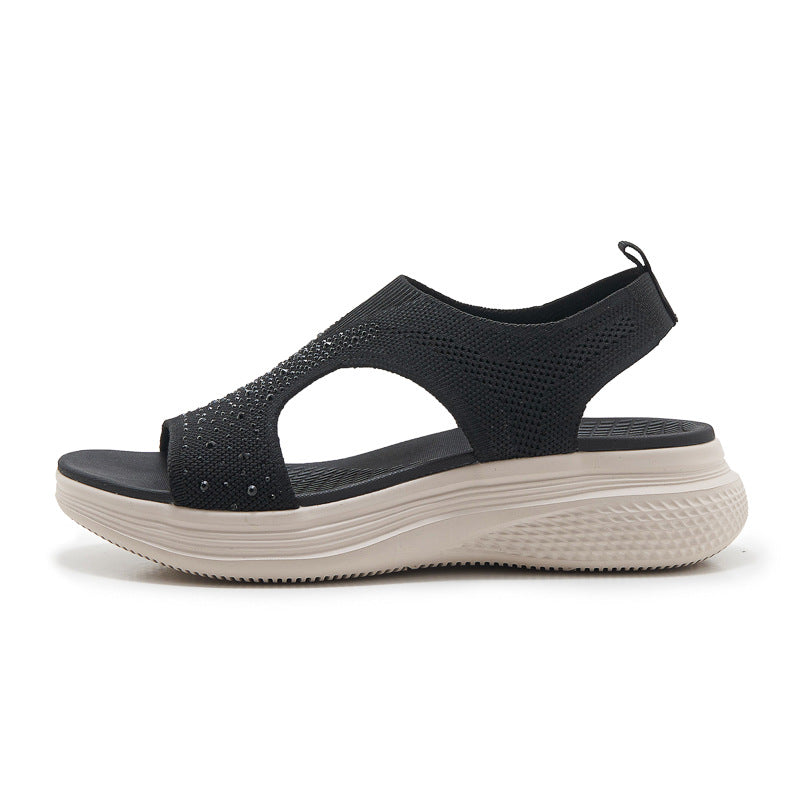 STELLA | SANDALI ORTOPEDICI IMBOTTITI CON STRASS