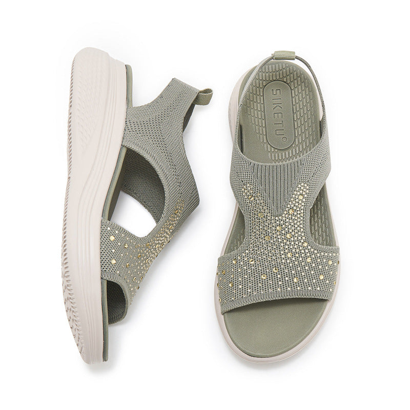 STELLA | SANDALI ORTOPEDICI IMBOTTITI CON STRASS