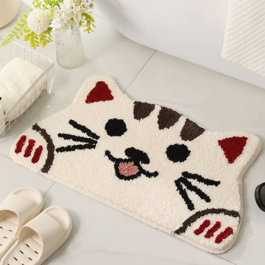 KITTYCLOUD | TAPPETINO DA BAGNO ANTISCIVOLO A FORMA DI GATTO