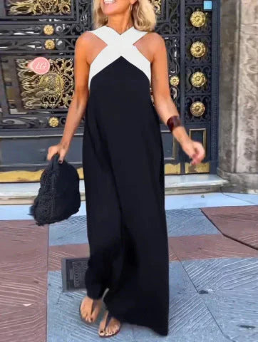 QUIRINE | ABITO LUNGO CON SCOLLO A PORTAFOGLIO