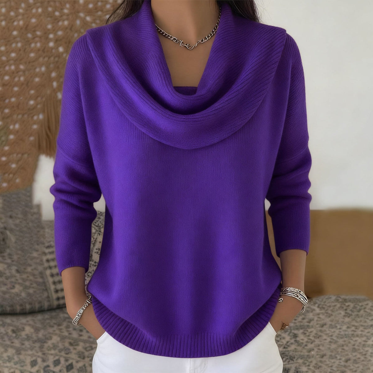 JULIETTE | MAGLIONE CON COLLO AD ANELLO