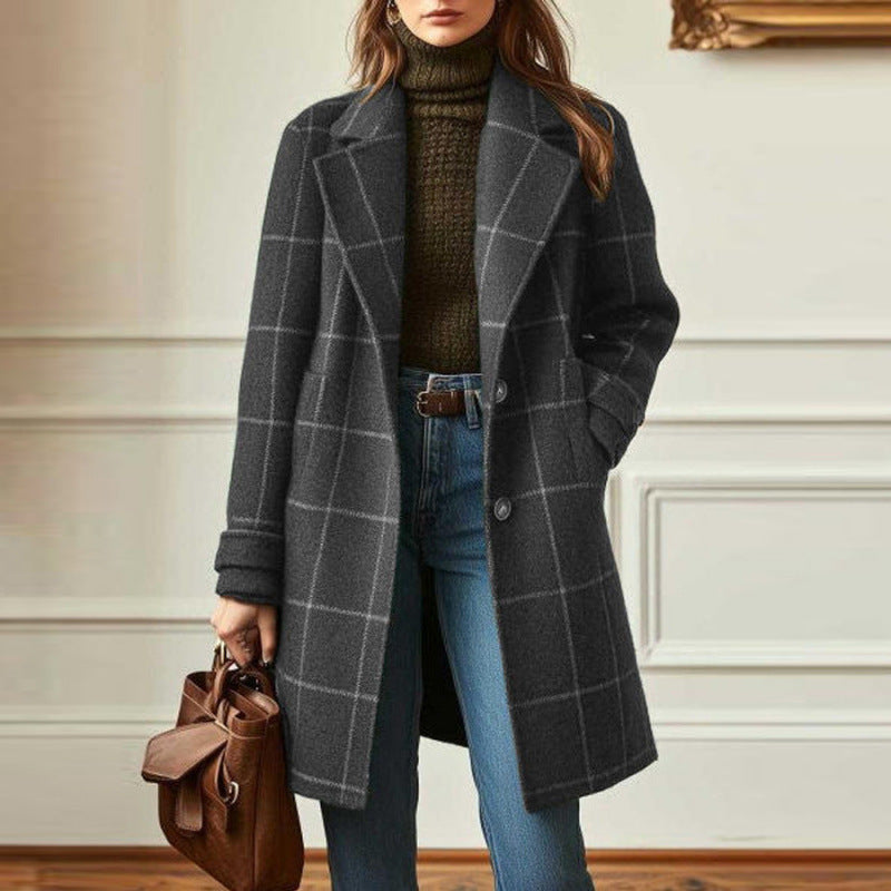 XAVINA | CAPPOTTO CLASSICO A QUADRI