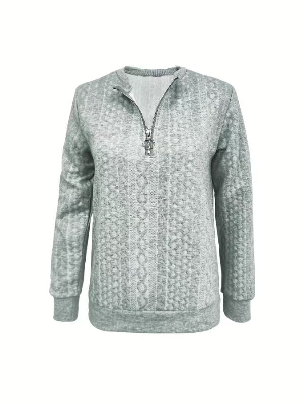 ALICE | MAGLIA ELEGANTE CON ZIP A UN QUARTO