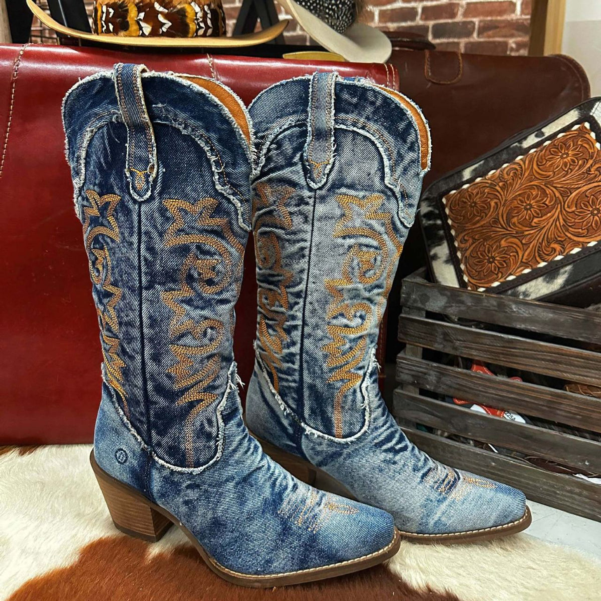 ELOISE | STIVALI TEXANI IN DENIM