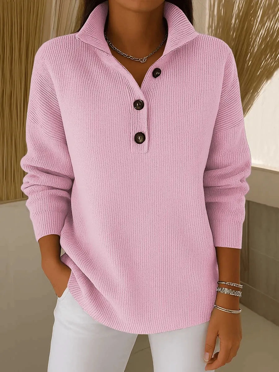 ANNIKA | MAGLIONE POLO CON SCOLLO A V