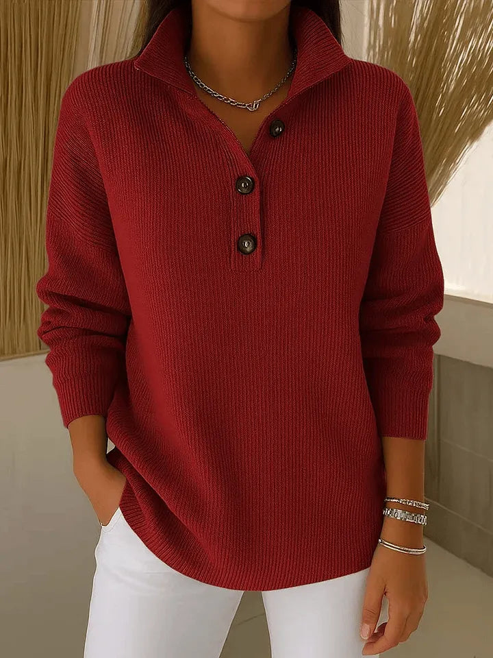 FIRENZE | MAGLIONE POLO CON SCOLLO A V