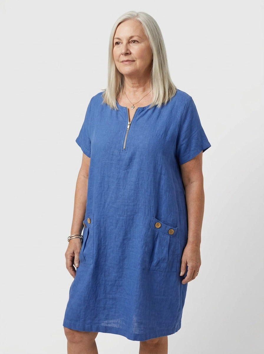 JOAN | ABITO ESTIVO CON ZIP FRONTALE
