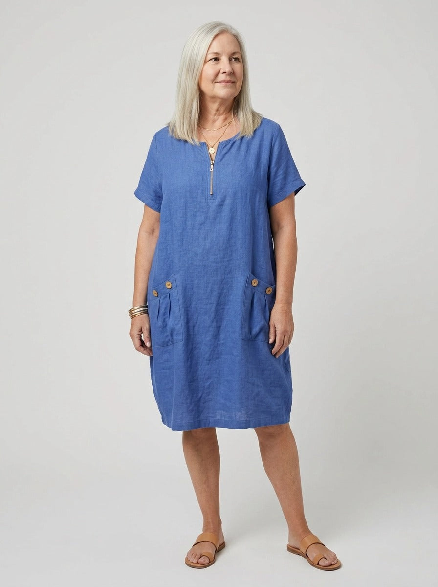JOAN | ABITO ESTIVO CON ZIP FRONTALE