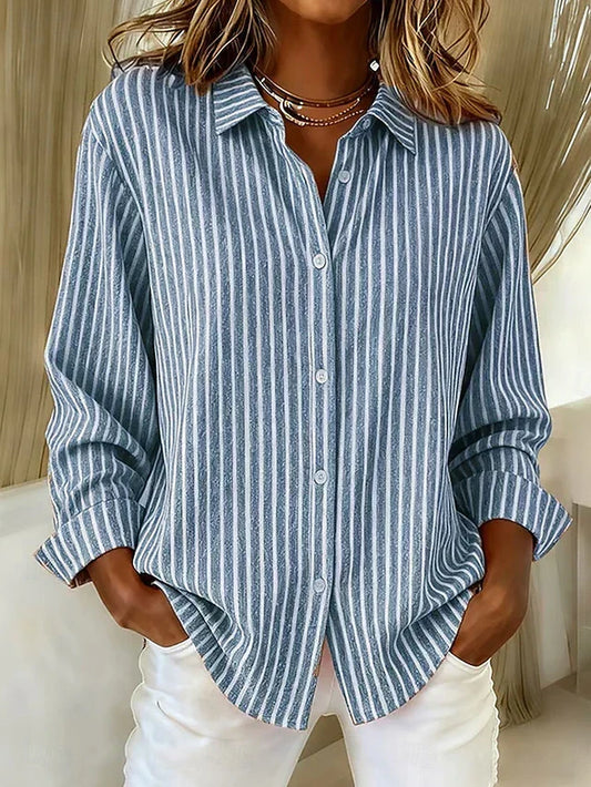 JACQUELINE | CAMICIA A RIGHE CON BOTTONI