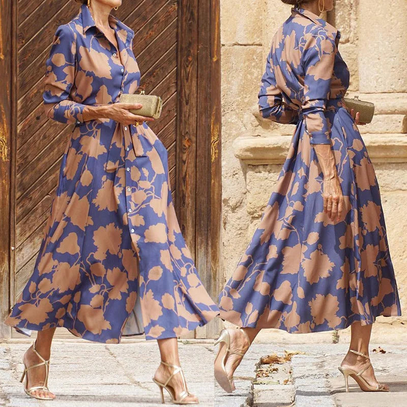 ÉLISE | ABITO LUNGO ELEGANTE A MANICHE LUNGHE