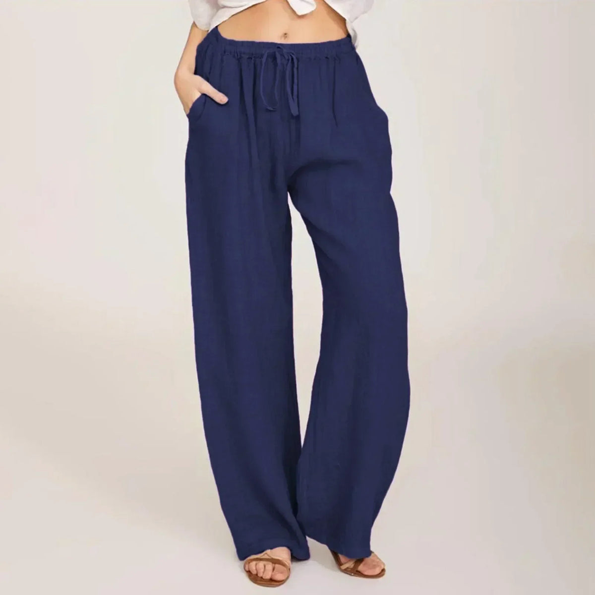 CHERYL | PANTALONI GAMBA AMPIA EFFORTLESS