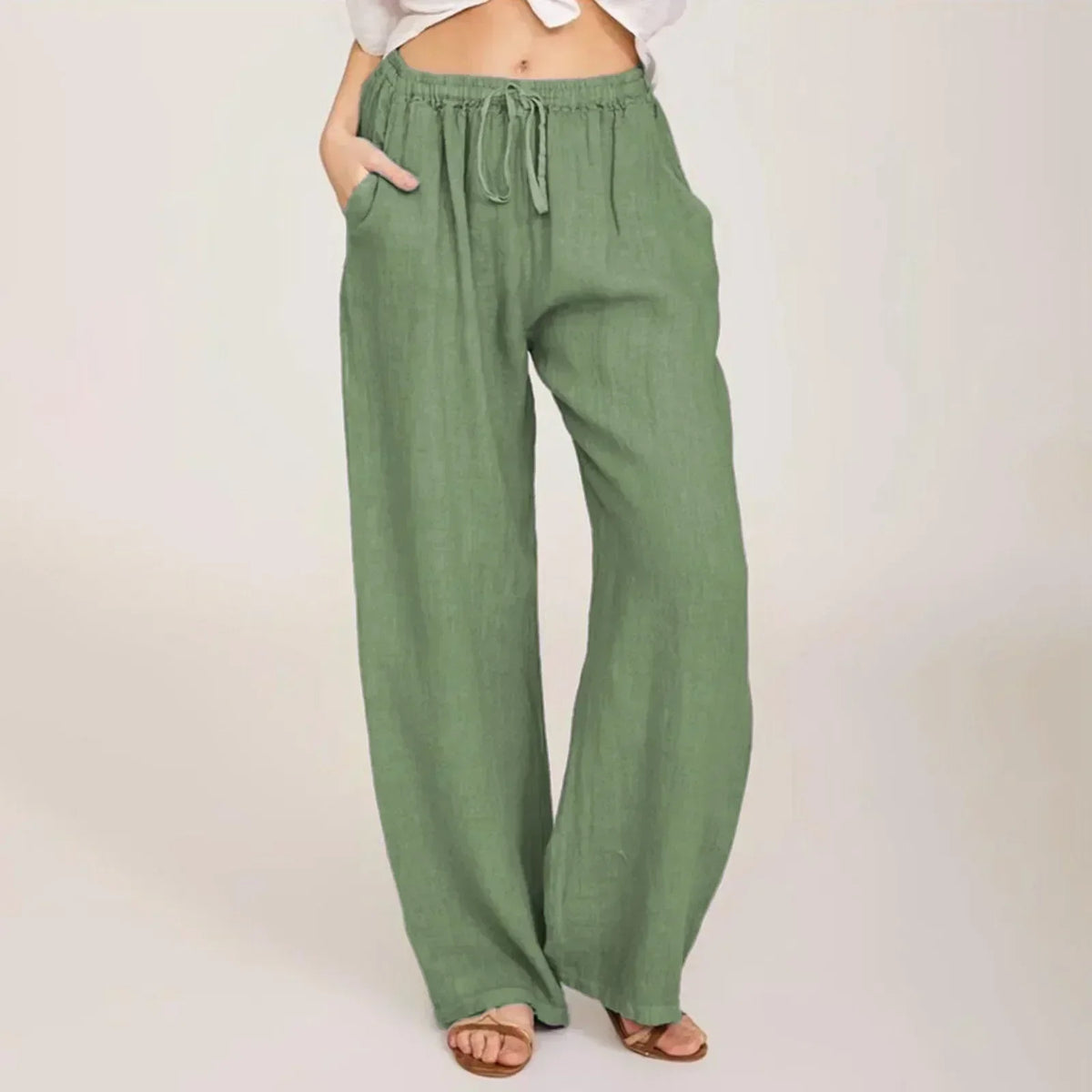 CHERYL | PANTALONI GAMBA AMPIA EFFORTLESS