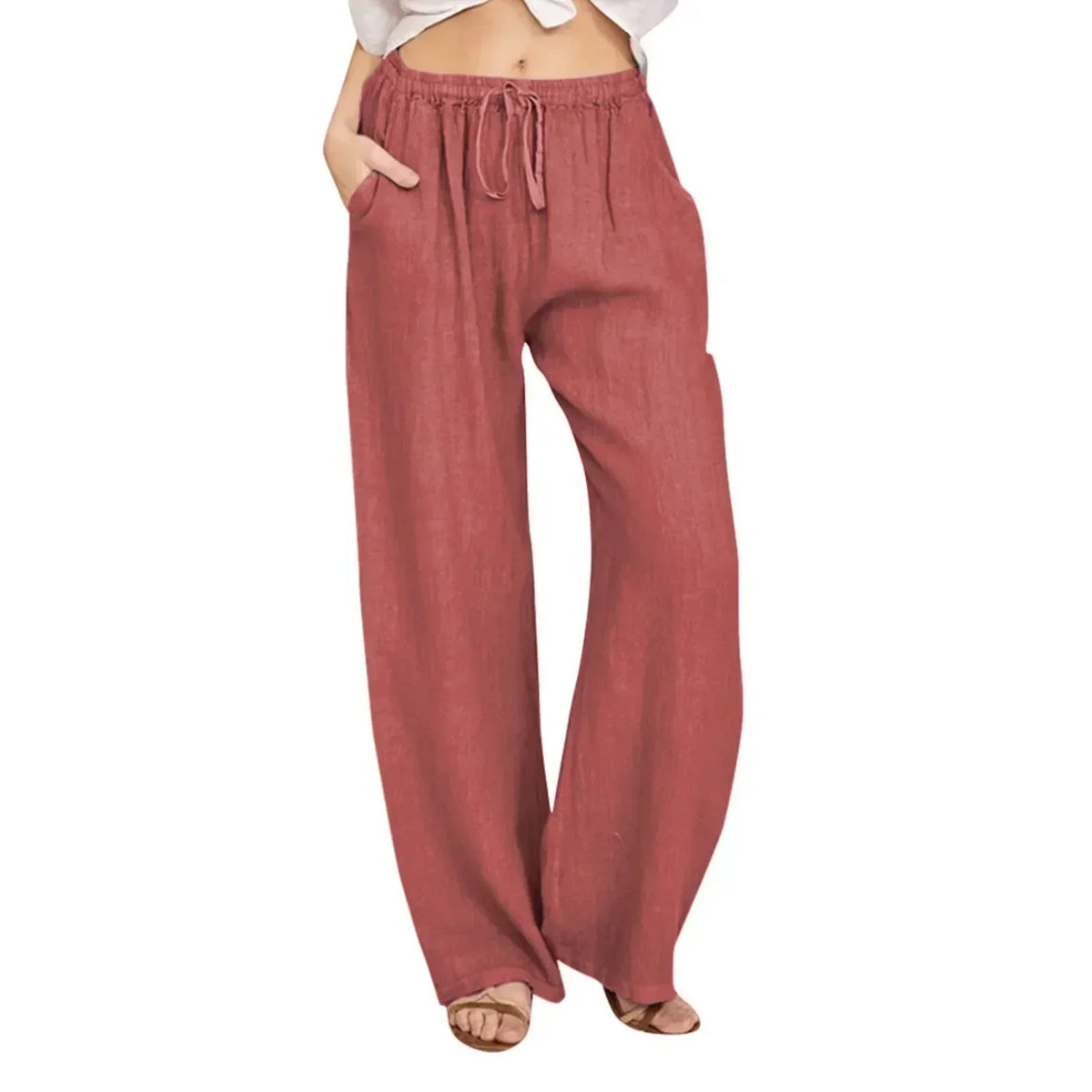 CHERYL | PANTALONI GAMBA AMPIA EFFORTLESS