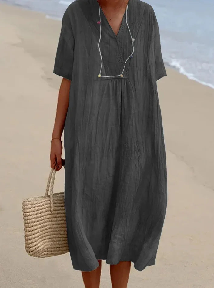 SILVANA | MAXI ABITO TESTURIZZATO RELAXED